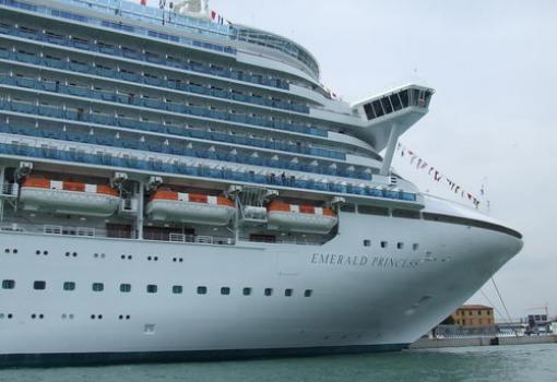 Detalle de los balcones del Emerald Princess
